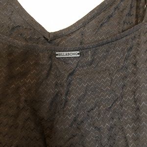 Billabong spaghetti strap black maxi dress